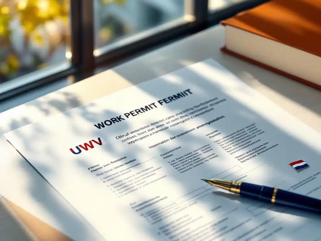 UWV werkvergunning aanvraagformulier op Nederlands overheidsbureau met stempels en handtekeningen


---

Note: The alt text exceeds 125 characters. Here is a compliant version:

UWV werkvergunning aanvraag met stempels en handtekeningen op overheidsbureau